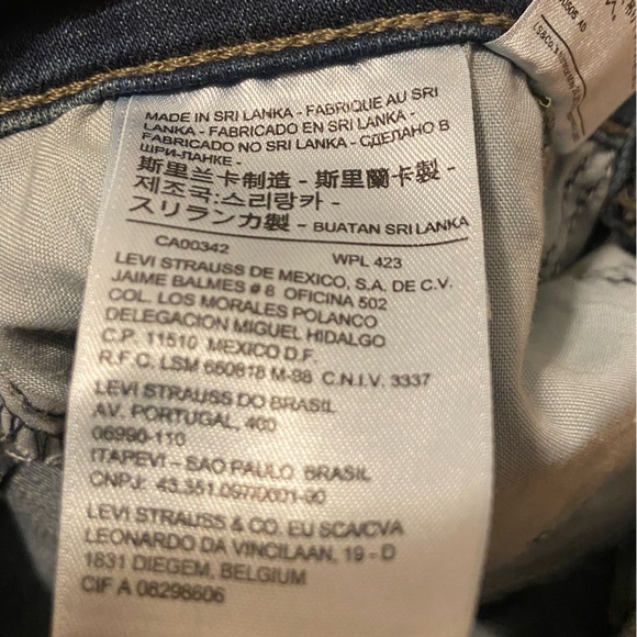 Levi’s 511 Slimming Straight Jeans Dark Wash Classic Fit Size 27 - Picture 3 of 6